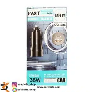 شارژر فندکی تریکا مدل CC-325 با قدرت 38 وات | فست شارژ
