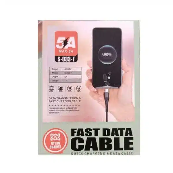 کابل شارژر و کابل دیتای تایپ C به USB