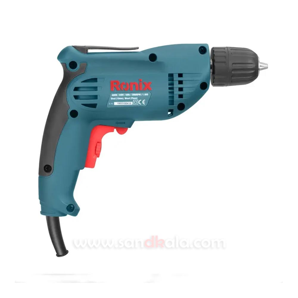 دریل برقی 10mm سه نظام اتوماتیک 400 وات مدل 2110