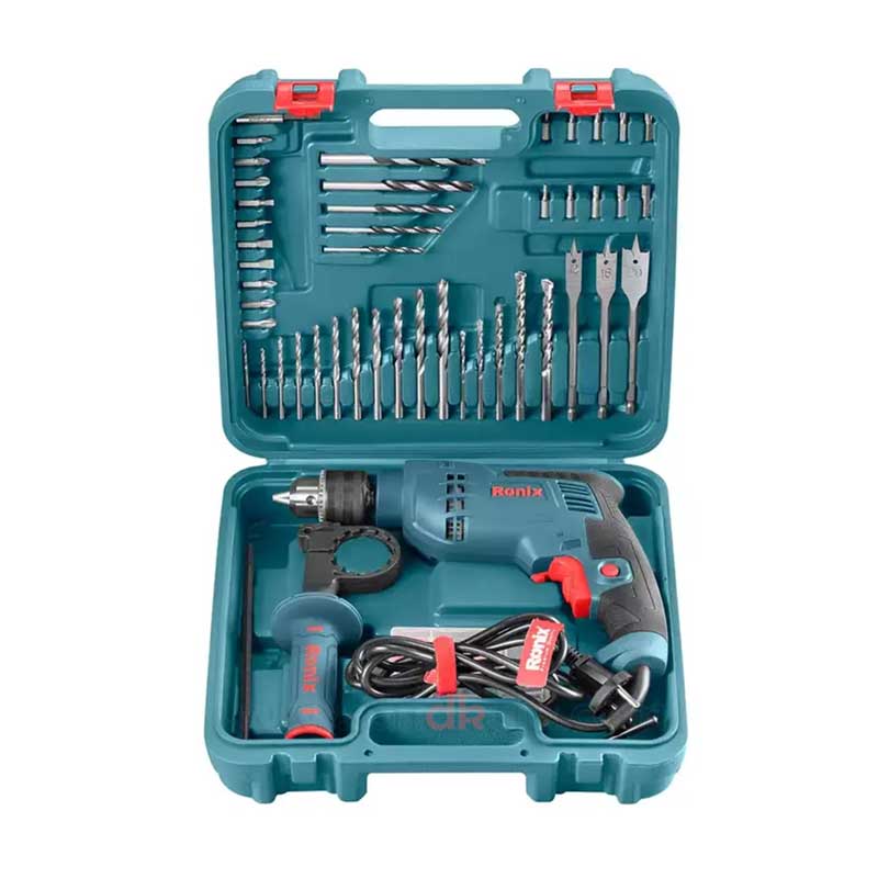 ست ترکیبی دریل برقی چکشی 750 وات 52 پارچه مدل RS-0006