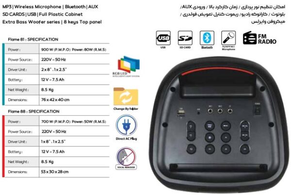 اسپیکر میکرولب Flame-88