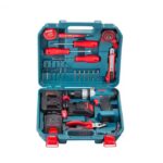 کیت دریل شارژی 16 ولت چکشی دو باتری 33 پارچه مدل RS-8615