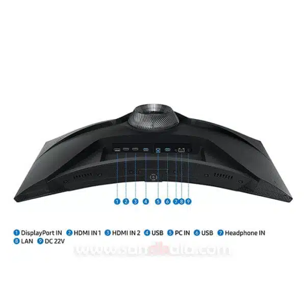 مانیتور خمیده گیمینگ سامسونگ مدل Odyssey G6 LS32BG650 سایز 32 اینچ